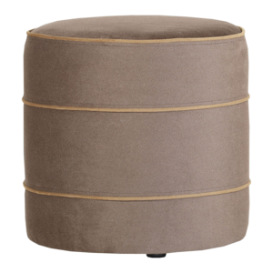 Pouf D44 velours taupe
